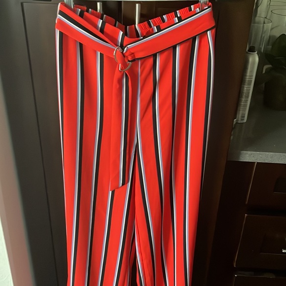 NWT F21 Red White and Blue striped pants - Picture 3 of 7